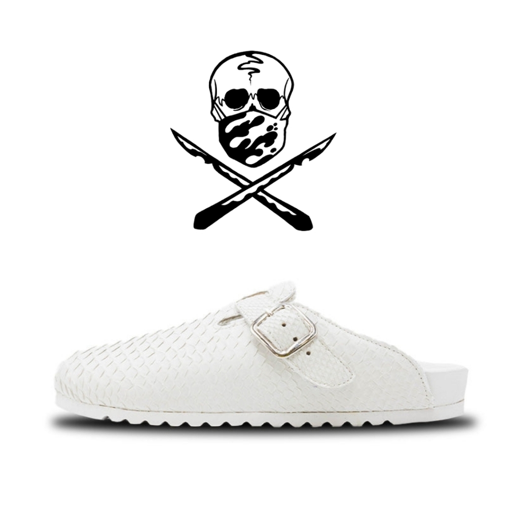 The Shoe Surgeon White Python Luxe Mule Men's 10 / Women's 11.5